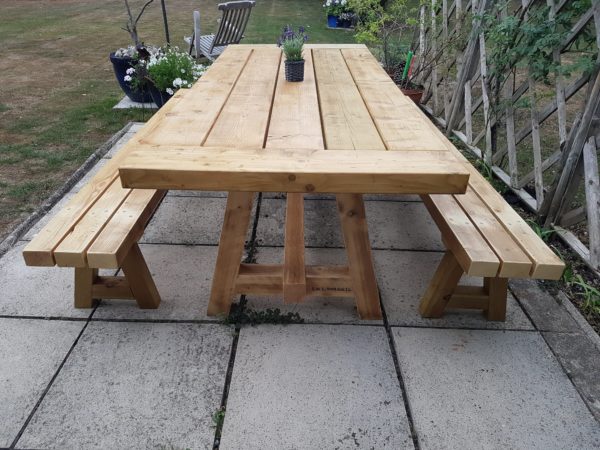 Garden Table & Benches