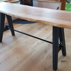 Ash Console Table Angled View