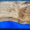 river resin serving board blue